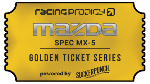 Racing Prodigy Mazda Spec MX-5 Golden Ticket Series logo